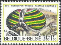 Belgium 1971 Solidarity - Heads of Insects-Stamps-Belgium-StampPhenom