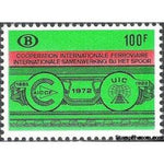 Belgium 1972 UIC 50th Anniversary - Railway Stamps-Stamps-Belgium-StampPhenom