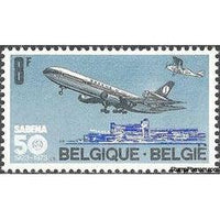 Belgium 1973 50th Anniversary SABENA-Stamps-Belgium-StampPhenom