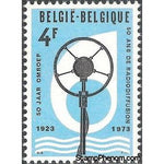 Belgium 1973 Belgian Radio 50th Anniversary-Stamps-Belgium-StampPhenom