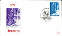 Belgium 1973 Christmas-Stamps-Belgium-StampPhenom