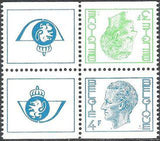 Belgium 1973 Definitives Stamps - Type Elström - Booklet-Stamps-Belgium-StampPhenom