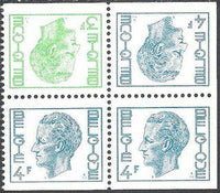 Belgium 1973 Definitives Stamps - Type Elström - Booklet-Stamps-Belgium-StampPhenom