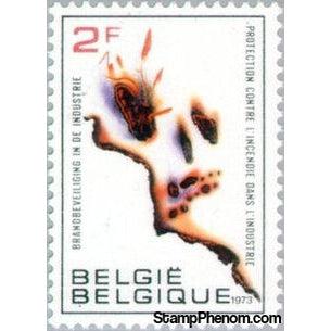 Belgium 1973 Fire Protection Campaign-Stamps-Belgium-StampPhenom