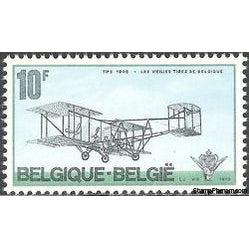 Belgium 1973 Pioneer Aviator's Association-Stamps-Belgium-StampPhenom