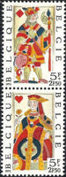 Belgium 1973 Solidarity - Old Playing Cards-Stamps-Belgium-StampPhenom