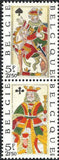 Belgium 1973 Solidarity - Old Playing Cards-Stamps-Belgium-StampPhenom