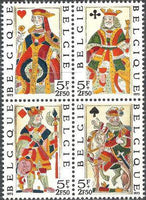 Belgium 1973 Solidarity - Old Playing Cards-Stamps-Belgium-StampPhenom