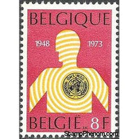 Belgium 1973 World Health Organization 25th Anniversary-Stamps-Belgium-StampPhenom