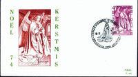 Belgium 1974 Christmas-Stamps-Belgium-StampPhenom