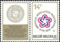 Belgium 1976 American Revolution 200th Anniversary-Stamps-Belgium-StampPhenom