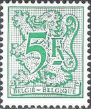 Belgium 1977-1986 Defintives Digit on Heraldic Lion - New Type-Stamps-Belgium-StampPhenom