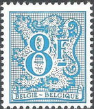 Belgium 1977-1986 Defintives Digit on Heraldic Lion - New Type-Stamps-Belgium-StampPhenom