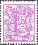 Belgium 1977-1986 Defintives Digit on Heraldic Lion - New Type-Stamps-Belgium-StampPhenom