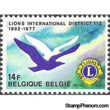 Belgium 1977 District 112 of Lions International-Stamps-Belgium-StampPhenom