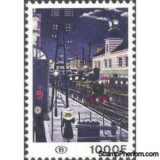 Belgium 1977 Paul Delvaux - Railway Stamps-Stamps-Belgium-StampPhenom