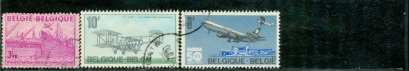 Belgium Aircraft , 3 stamps
