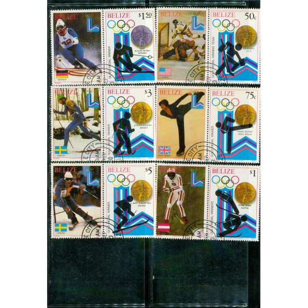 Belize Olympics , 12 stamps