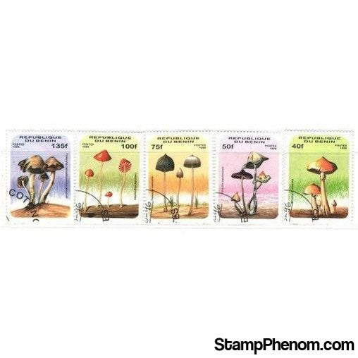 Benin Mushrooms , 5 stamps