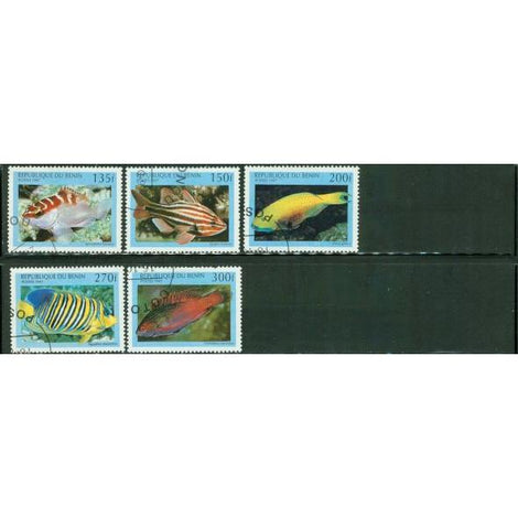 Benin 1997 Fishes , 5 stamps