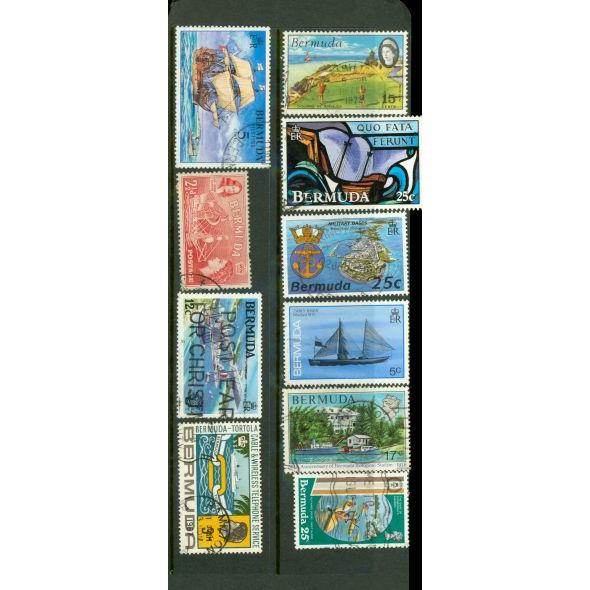 Bermuda Lot , 10 stamps Lot 2 - Bermuda Lot , 10 stamps Lot 2