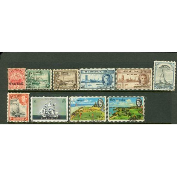 Bermuda Lot , 10 stamps Lot 3 - Bermuda Lot , 10 stamps Lot 3