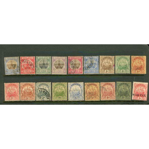 Bermuda Lot , 18 stamps - Bermuda Lot , 18 stamps