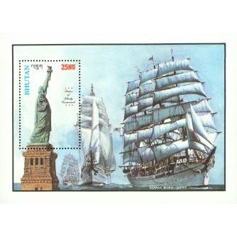 Bhutan Liberty , 1 souvenir sheet - Bhutan Liberty , 1 souvenir sheet