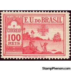 Brazil 1900 Fourth Centenary of Discovery-Stamps-Brazil-Mint-StampPhenom