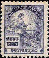 Brazil 1920 Definitives - Economy %26 Culture %22BRASIL%22-Stamps-Brazil-Mint-StampPhenom