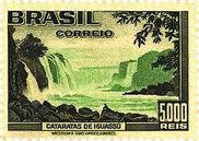 Brazil 1938 Tourist Publicity (second series). Iguazú Falls-Stamps-Brazil-Mint-StampPhenom