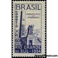 Brazil 1954 Immigrants Monument-Stamps-Brazil-Mint-StampPhenom