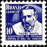 Brazil 1954 Leprosy Research - Obligatory Tax-Stamps-Brazil-Mint-StampPhenom