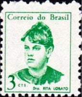 Brazil 1967 Definitives - Famous Women-Stamps-Brazil-Mint-StampPhenom