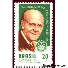 Brazil 1968 Rotary International (P P Harris)-Stamps-Brazil-Mint-StampPhenom