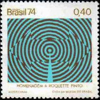 Brazil 1974 Brazilian Media Pioneers-Stamps-Brazil-Mint-StampPhenom