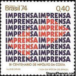 Brazil 1974 Brazilian Media Pioneers-Stamps-Brazil-Mint-StampPhenom