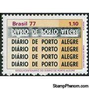 Brazil 1977 Newspaper Anniversary-Stamps-Brazil-Mint-StampPhenom