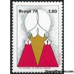 Brazil 1978 Thanksgiving Day-Stamps-Brazil-Mint-StampPhenom