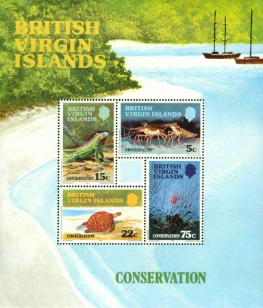 British Virgin Islands 1979 Conservation Souvenir Sheet