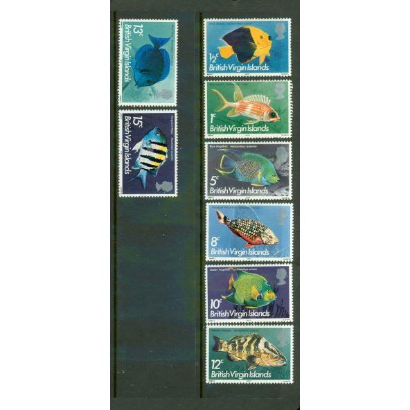 British Virgin Islands Fishes , 8 stamps - British Virgin Islands Fishes , 8 stamps