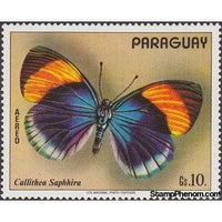 Paraguay 1973 Brus-footed Butterfly (Callithea saphhira)