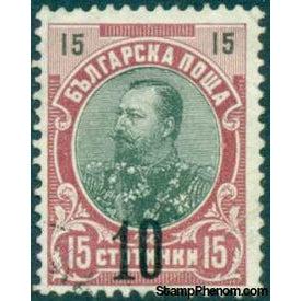 Bulgaria 1903 Definitives - Prince Ferdinand I - 15 Stotinki (surcharged)-Stamps-Bulgaria-StampPhenom