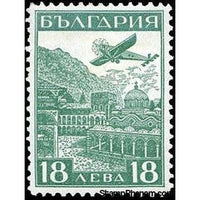 Bulgaria 1932 Airmail Exhibition, Strasbourg - Airplain over Rila Monastery-Stamps-Bulgaria-StampPhenom