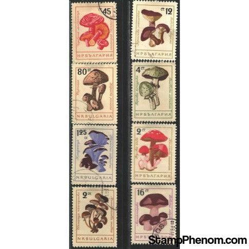 Bulgaria Mushrooms , 8 stamps