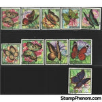 Burundi Butterflies , 10 stamps