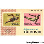 Burundi Olympics Imperf Sheet Lot 2 , 1 stamps