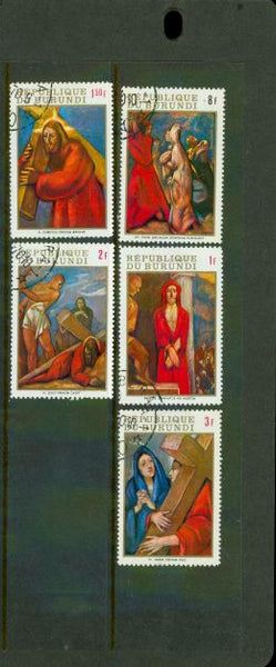 Burundi Christ Lot , 5 stamps