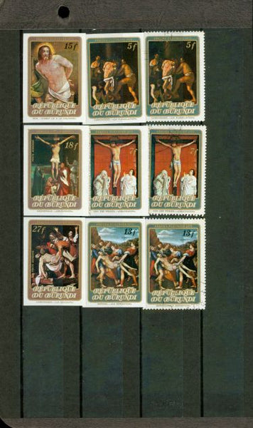 Burundi Christ , 9 stamps