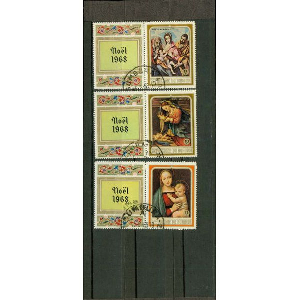 Burundi Christmas Lot 4 , 6 stamps